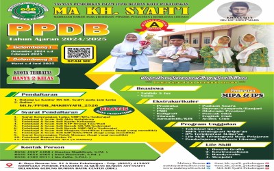 PPDB MA KH. Syafi'i Tahun Ajaran 2025/2026